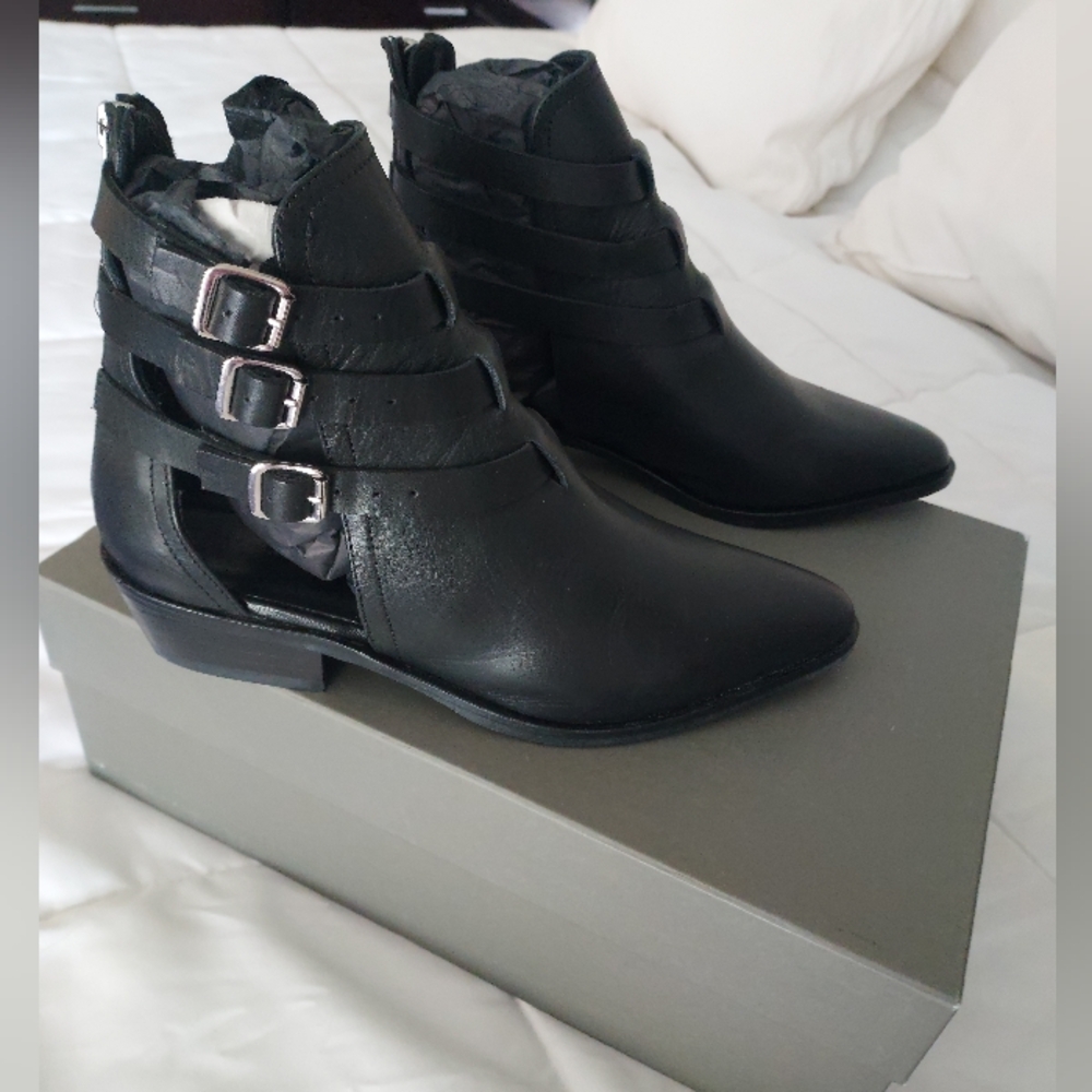 NIB Allsaints Naomi booties, black, 9 - Picture 2 of 6